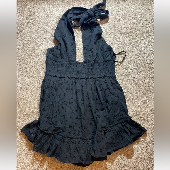 Aerie Spring Fling Black Dress - Picture 7 of 13